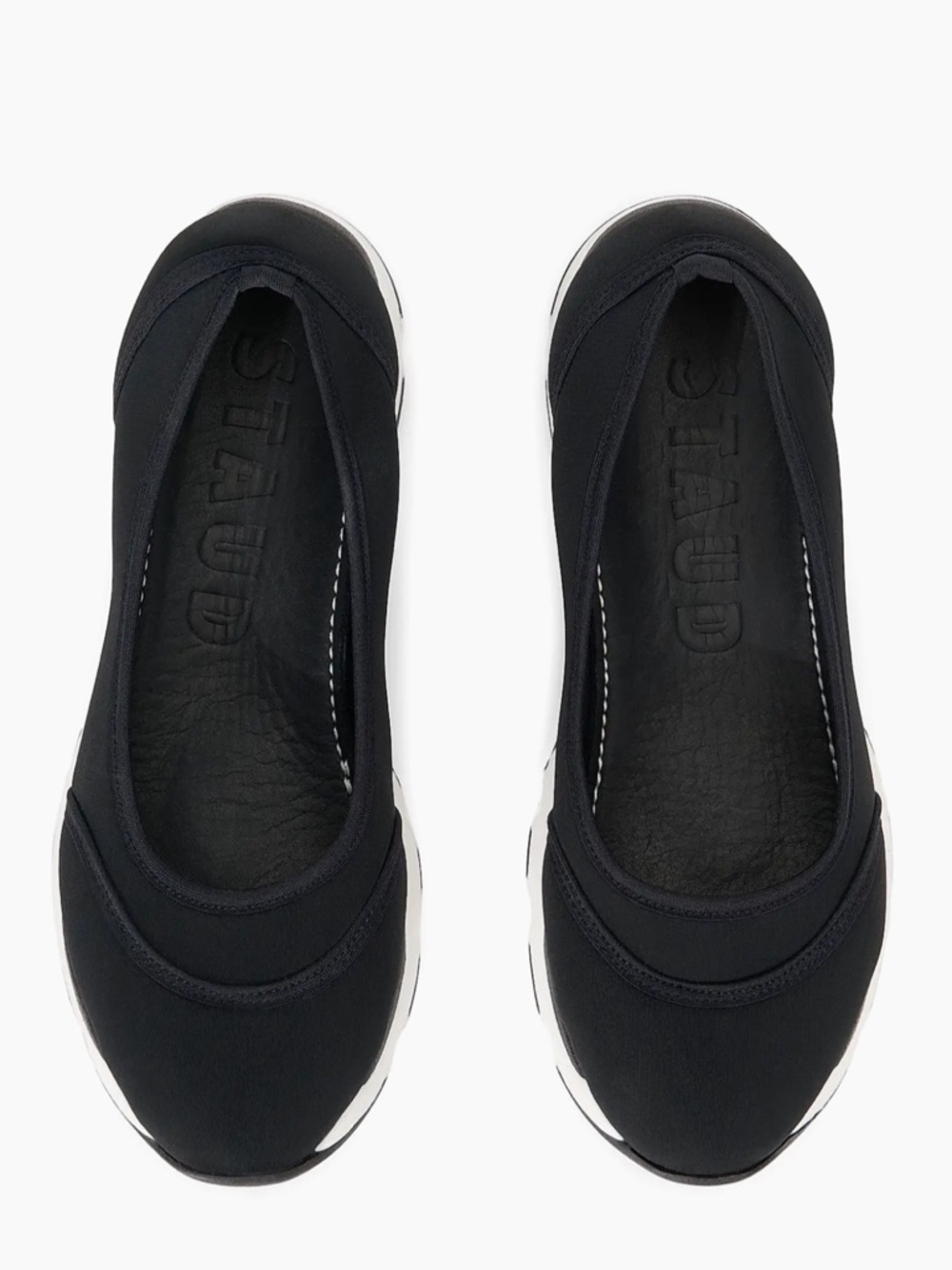 STAUD Gino Ballet Glide Slip on Sneakers Black